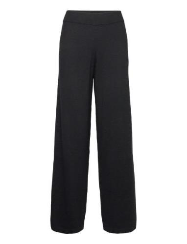 Kim Wide Bottoms Trousers Wide Leg Black Movesgood