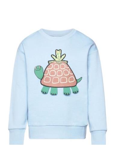 Sweater Turtle Tops Sweat-shirts & Hoodies Sweat-shirts Blue Lindex