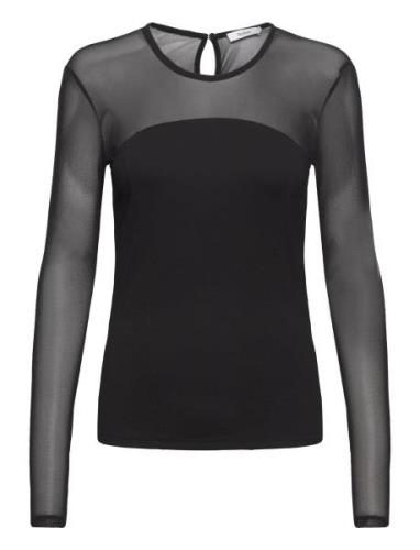 Dulce Tops T-shirts & Tops Long-sleeved Black Stylein