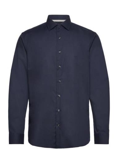 Poplin Stretch Modern Shirt Tops Shirts Business Navy Michael Kors