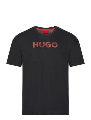 Camo T-Shirt Designers T-shirts Short-sleeved Black HUGO