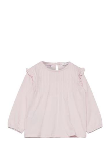 Long -Sleeved T-Shirt With Ruffles Tops T-shirts Long-sleeved T-shirts...