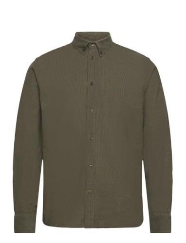 Vincent Corduroy Shirt Gots Tops Shirts Casual Khaki Green By Garment ...