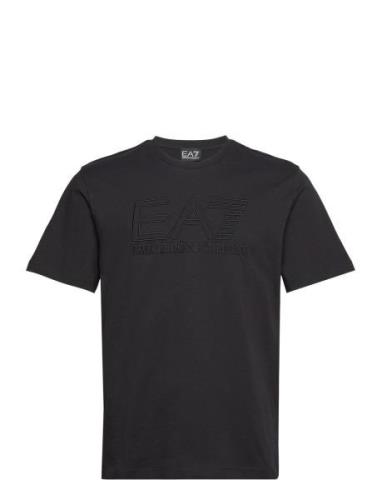 T-Shirt Tops T-shirts Short-sleeved Black EA7