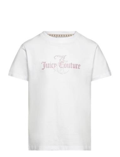 Juicy Diamante Regular Ss Tee Tops T-shirts Short-sleeved White Juicy ...