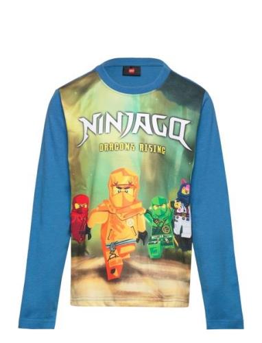 Lwtano 129 - T-Shirt L/S Tops T-shirts Long-sleeved T-shirts Blue LEGO...