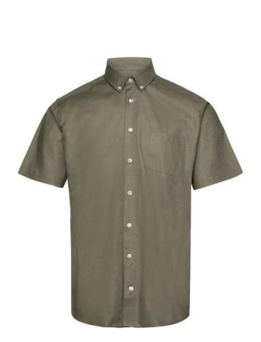 Bs Kelce Modern Fit Shirt Tops Shirts Short-sleeved Green Bruun & Sten...