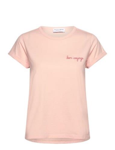 Poitou Bon Voyage /Gots Tops T-shirts & Tops Short-sleeved Pink Maison...