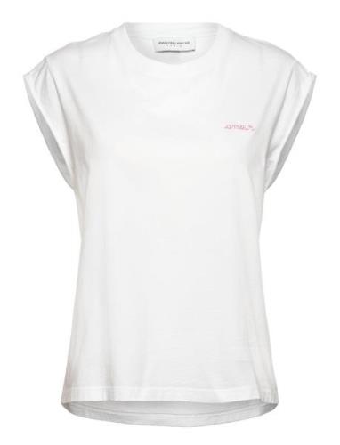 Sedaine Amour/Gots Tops T-shirts & Tops Short-sleeved White Maison Lab...