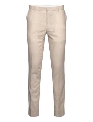 Bs Pollino Classic Fit Suit Pants Bottoms Trousers Formal Beige Bruun ...