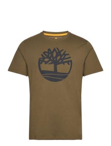 Kennebec River Tree Logo Short Sleeve Tee Dark Olive Designers T-shirt...