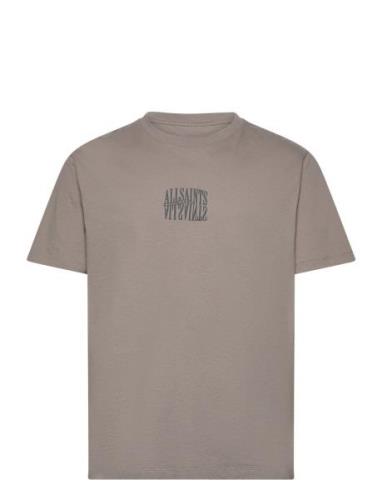 Varden Ss Crew Tops T-shirts Short-sleeved Brown AllSaints