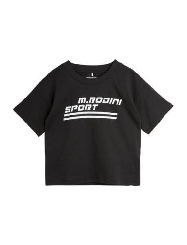 M Rodini Sport Sp Ss Tee Tops T-shirts Short-sleeved Black Mini Rodini