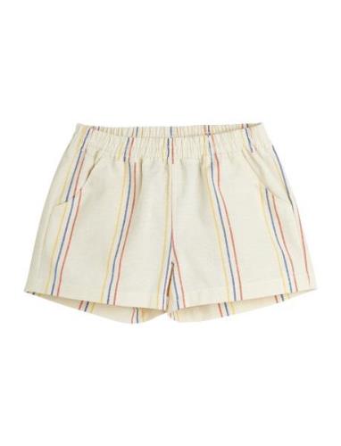 Stripe Y-D Woven Shorts Bottoms Shorts Cream Mini Rodini