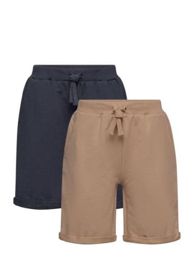 Shorts Sweat 2-Pack Bottoms Shorts Multi/patterned Minymo