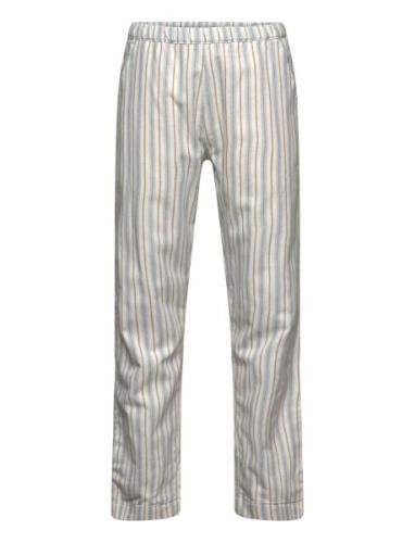 Pants Woven Stripe W. Lining Bottoms Trousers Multi/patterned Huttelih...