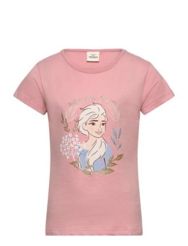 Short-Sleeved T-Shirt Tops T-shirts Short-sleeved Pink Frost