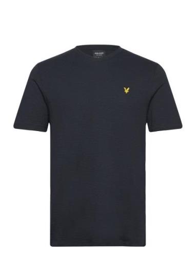 Slub T Shirt Tops T-shirts Short-sleeved Navy Lyle & Scott