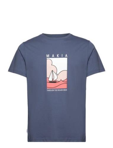 Sailaway T-Shirt Tops T-shirts Short-sleeved Blue Makia