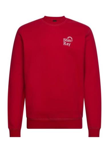 Ray-Bow Crew Tops Sweat-shirts & Hoodies Sweat-shirts Red Stan Ray