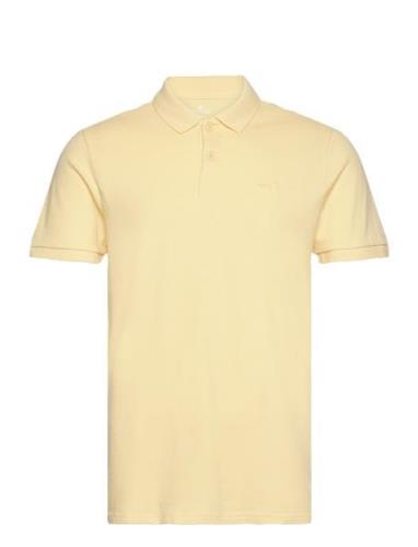 Hco. Guys Knits Tops Polos Short-sleeved Yellow Hollister