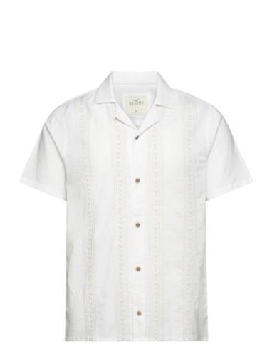 Hco. Guys Wovens Tops Shirts Short-sleeved White Hollister