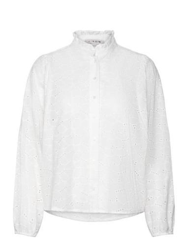 Karla Shirt Tops Blouses Long-sleeved White A-View