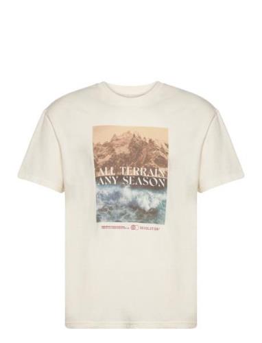 Loose T-Shirt Tops T-shirts Short-sleeved Cream Revolution