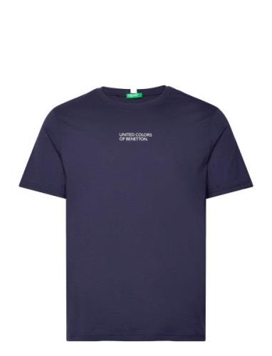 T-Shirt Tops T-shirts Short-sleeved Blue United Colors Of Benetton