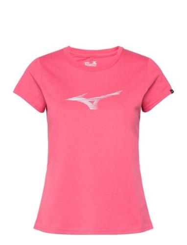 Rb Tee Sport T-shirts & Tops Short-sleeved Pink Mizuno