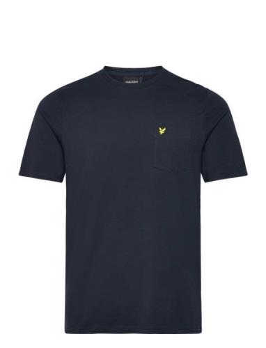 Pocket T-Shirt Tops T-shirts Short-sleeved Navy Lyle & Scott