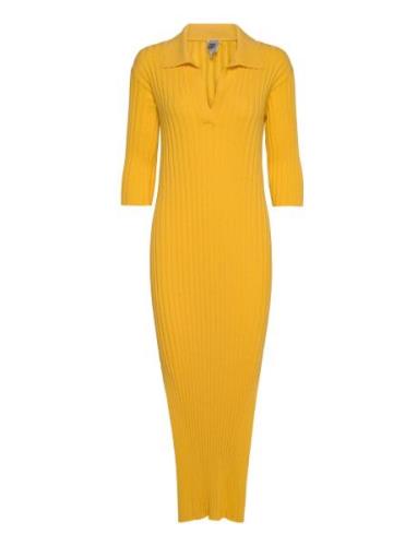Naemi Dress Knelang Kjole Yellow Twist & Tango