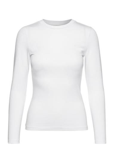 Stabil Top L/S Tops T-shirts & Tops Long-sleeved White A-View