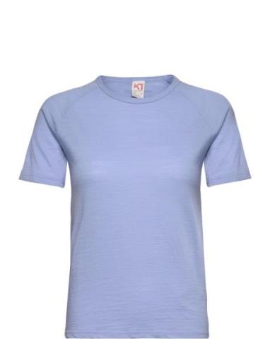 Sanne Wool Tee Sport T-shirts & Tops Short-sleeved Blue Kari Traa
