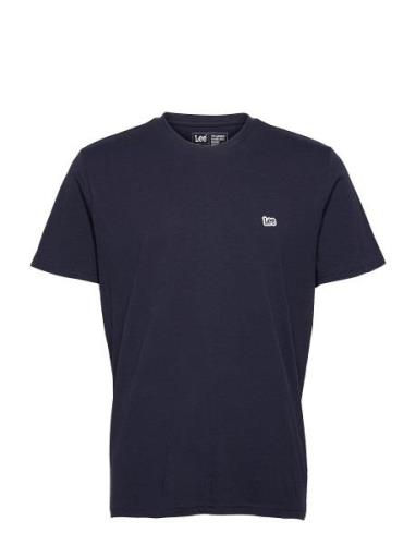 Ss Patch Logo Tee Tops T-shirts Short-sleeved Navy Lee Jeans