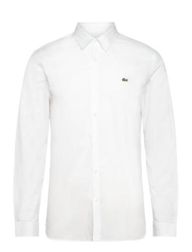Woven Shirts Tops Shirts Casual White Lacoste