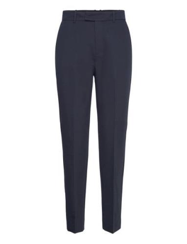 Straight Suit Trousers Bottoms Trousers Suitpants Navy Mango