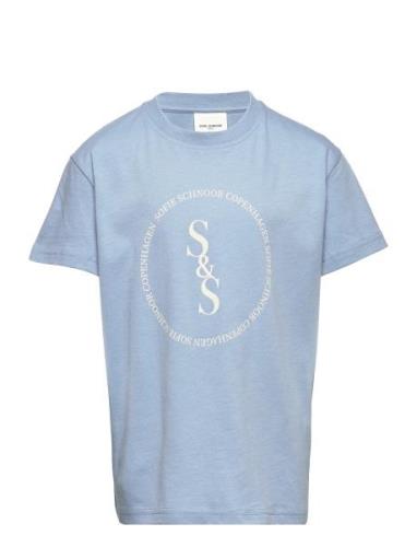 T-Shirt Tops T-shirts Short-sleeved Blue Sofie Schnoor Baby And Kids