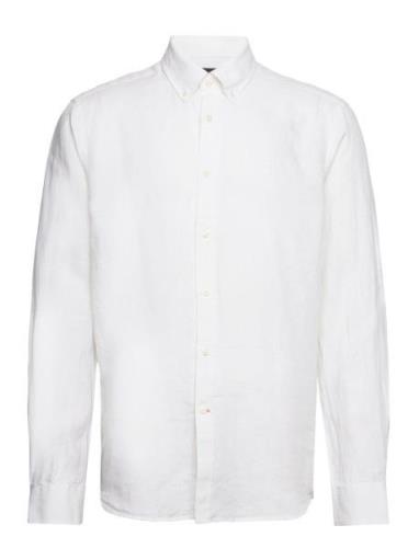 Douglas Linen Shirt-Classic Fit Designers Shirts Casual White Morris