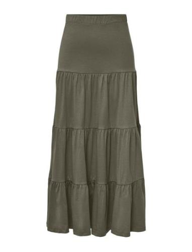 Onlmay Life Maxi Skirt Jrs Noos Langt Skjørt Green ONLY