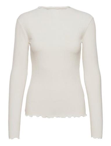 Candacekb Ls Tee Tops T-shirts & Tops Long-sleeved White Karen By Simo...