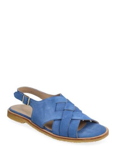 Sandals - Flat - Open Toe - Op Flate Sandaler Blue ANGULUS