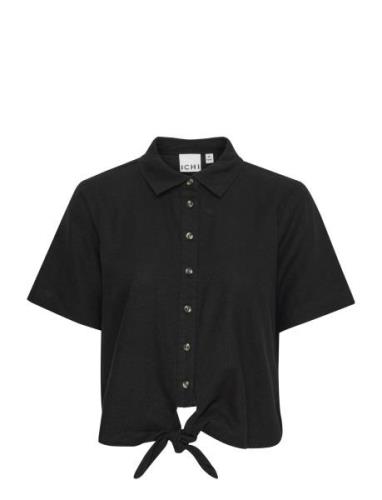 Ihlino Sh Tops Shirts Short-sleeved Black ICHI