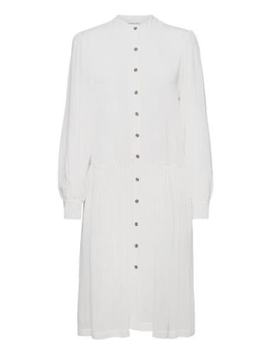 Eliza Sleeve Dress Knelang Kjole Cream DESIGNERS, REMIX