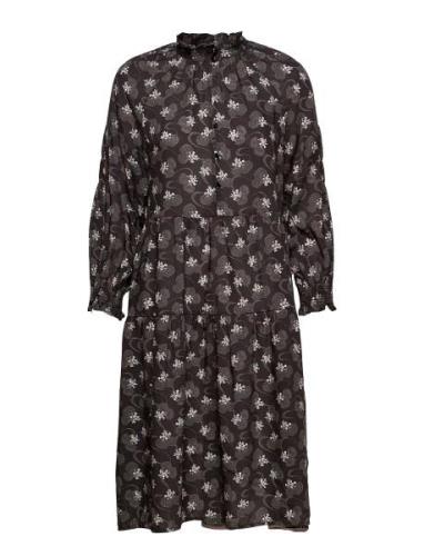 Dress Long Sleeve Knelang Kjole Multi/patterned Noa Noa