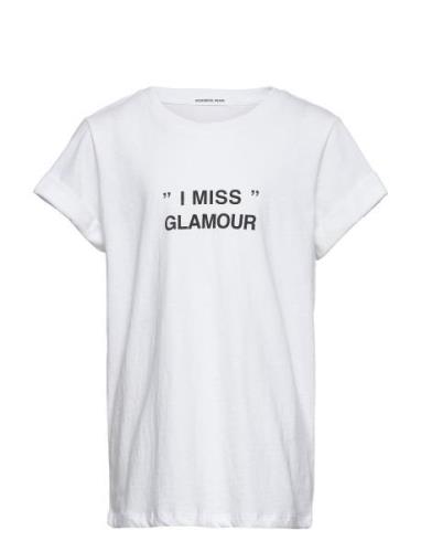 G Stanley Glamour Tee Tops T-shirts Short-sleeved White Designers Remi...