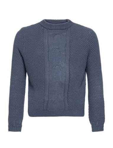 Cbokaren Pullover Tops Knitwear Pullovers Blue Costbart