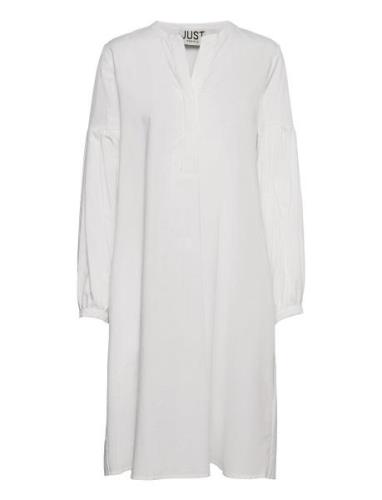 Choice Dress Knelang Kjole White Just Female