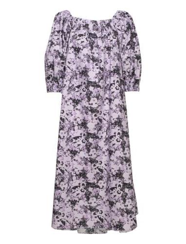 Una Dress Knelang Kjole Multi/patterned REMAIN Birger Christensen