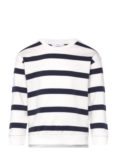 Striped Print Sweatshirt Tops Sweat-shirts & Hoodies Sweat-shirts Navy...